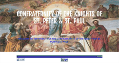 Desktop Screenshot of knightsofstpeterandstpaul.com