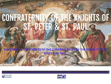 Tablet Screenshot of knightsofstpeterandstpaul.com